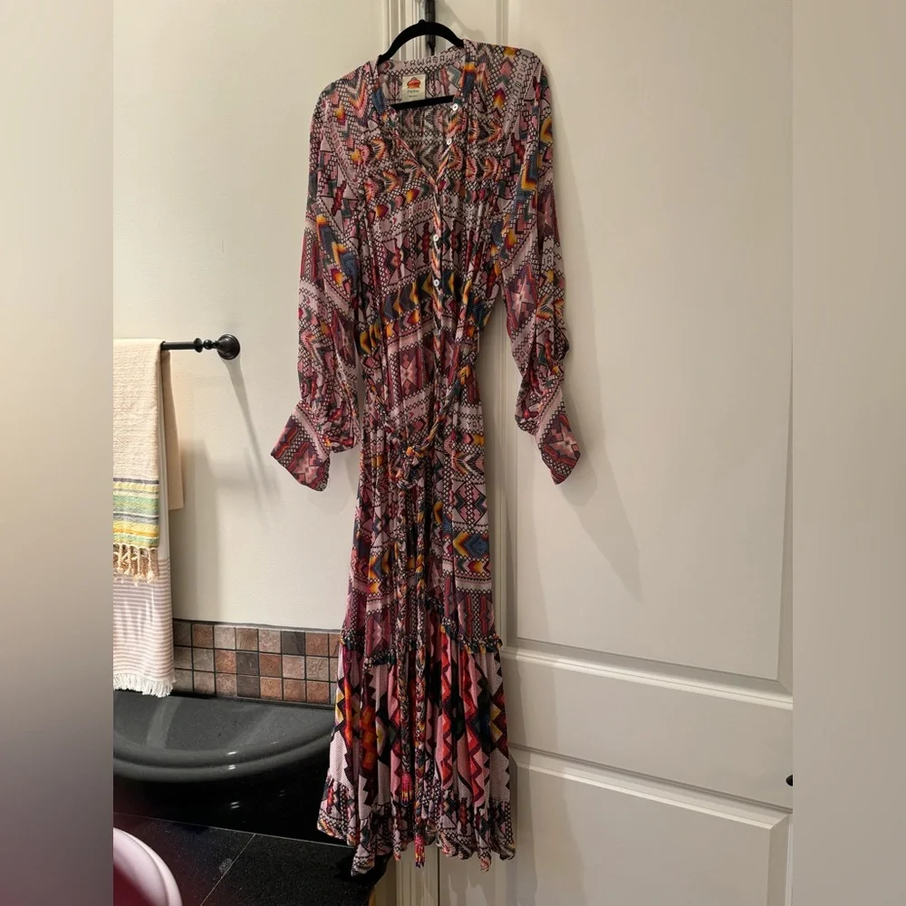 FARM Rio Multicolor Geometric Maxi Dress - Picture 3 of 7